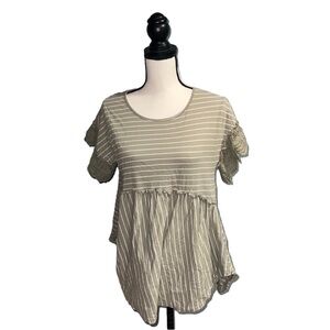 *She+ sky- Striped tee shirt